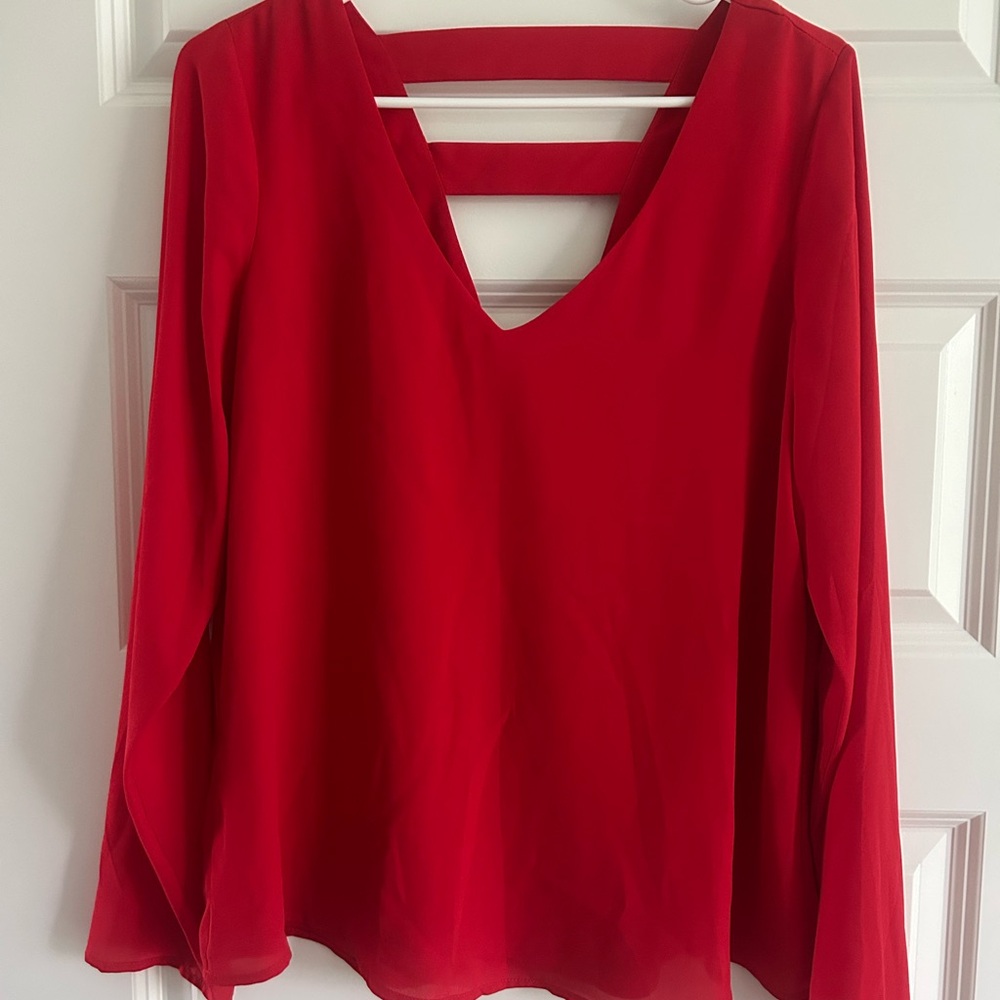 Naked Zebra Vivid Red Blouse